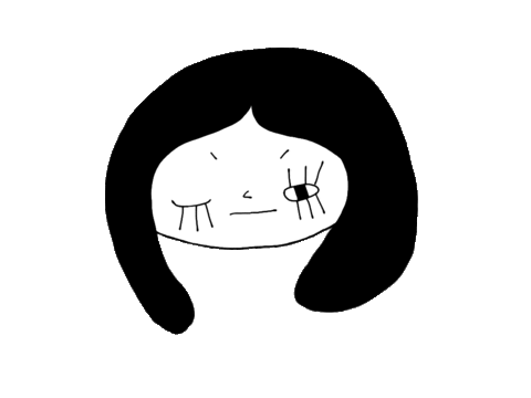 eielio giphyupload girl wink eyelashes Sticker
