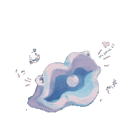 ruuyuan sea pastel calm bubble Sticker
