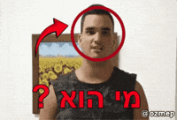 Hebrew Who Is He GIF