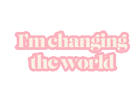 Pink Makeadifference Sticker by LovEvolution