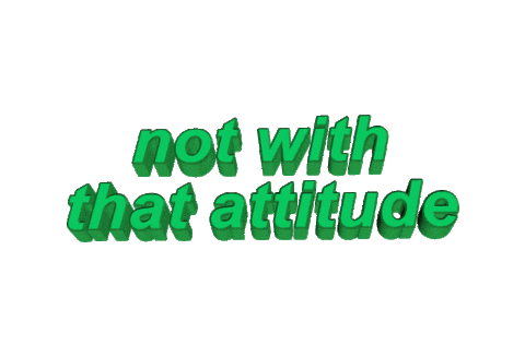 attitude Sticker by AnimatedText