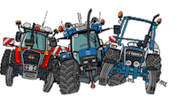 Ford Tractor Sticker by Trekkerweb