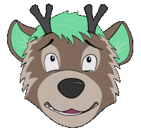 digitaldamien animation cartoon furry panic Sticker