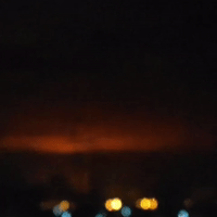 Kyiv Horizon Glows Orange as Fire Reported Near Ukraine Capital