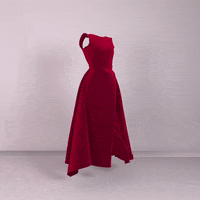buzzers dancing red dress velvet GIF