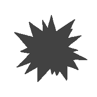 DullBoyDraws boom blast dbd starburst Sticker