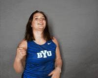 Celebration Gretchen GIF by BYU Cougars