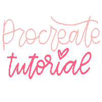 lcloveslettering procreate etsy digital design procreate tutorial Sticker