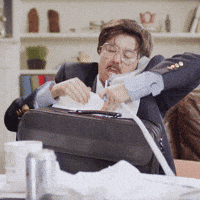 Stressed Phone Call GIF by Natalie Palamides