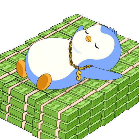 Im Rich Breaking Bad Sticker by Pudgy Penguins