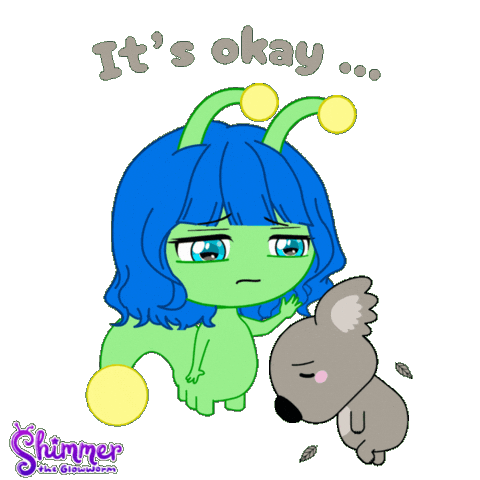 Sad Mental Health Sticker by ShimmertheGlowworm