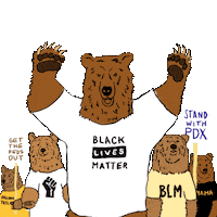 Black Lives Matter Blm Sticker by INTO ACTION
