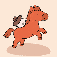 Happy New Year Horse GIF