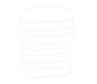 Comida Burger Sticker