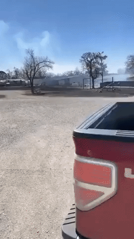 RV Park Damaged as Wildfires Spread in Central Texas