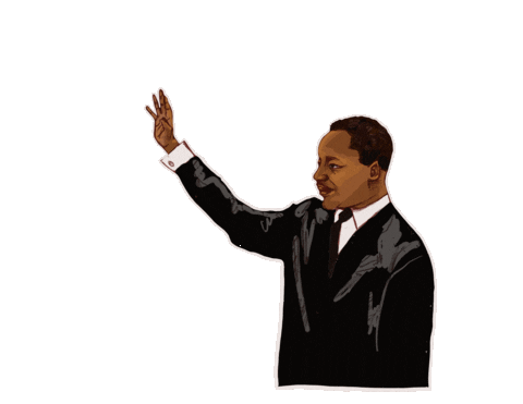 Martin Luther King Jr Sticker by NYU University Life