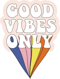 Good Vibes Love Sticker by The Somewhere Co