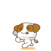 hungry dog Sticker by Biznet