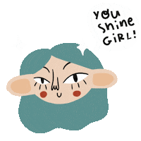 jusdecoconut jusdecoconut you shine girl Sticker