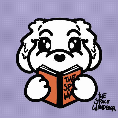 Golden Retriever Book GIF by The Space Wanderer