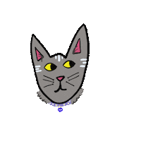 Cat Meow Sticker by A Good Mess