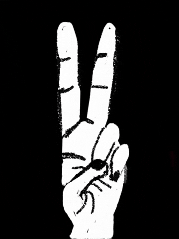 Peace Rabbit GIF by Barbara Pozzi