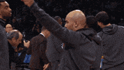 high five fired up GIF by NBA