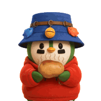 Hungry Hot Potato Sticker by ZaddyFi