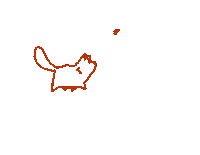 margauxpolo cat fly chat mouche Sticker