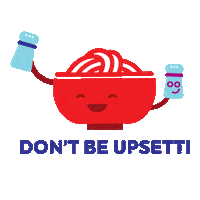 Foodak happy food upset pasta Sticker
