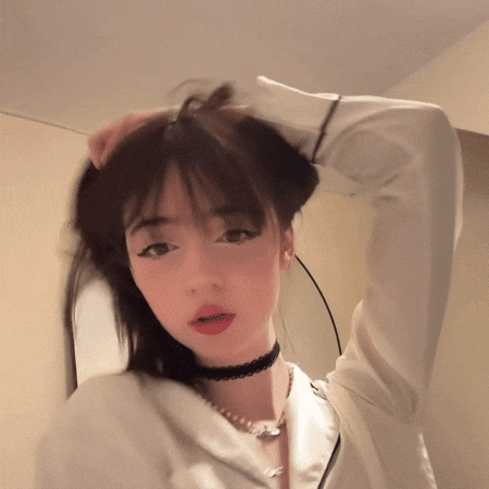 Beautiful Girl Eye Roll GIF