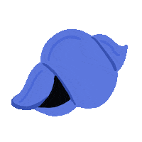 Blue Shell Summer Sticker