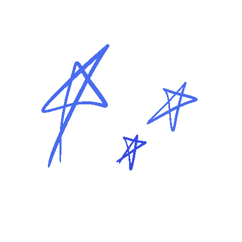 Blue Blue Star Sticker