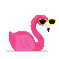 Flamingo Sticker by Hummelke Handmade