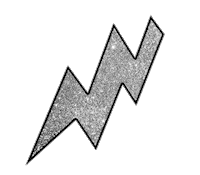 lightning bolt glitter Sticker by Tilly Thomas lux