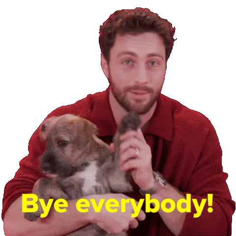 Aaron Taylor Johnson Goodbye Sticker by BuzzFeed