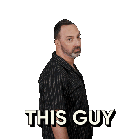 Point Pointing Sticker by Tony Hale