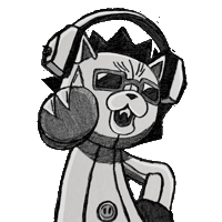 Jamming Turn Up Sticker