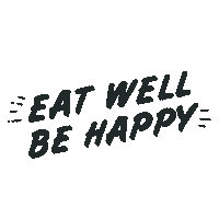ModernMarket happy eating be happy mme Sticker