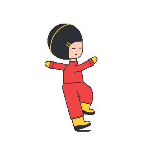 Happy Girl Sticker