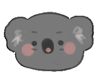 2sseeookk tired koala 累 無尾熊 Sticker
