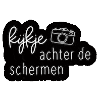Kijkjeachterdeschermen Sticker by Zoedt.NL