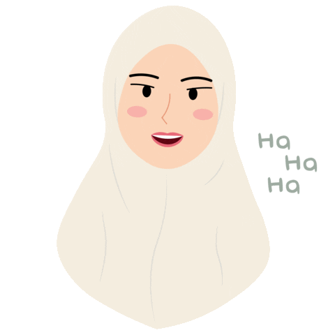 Laugh Women Sticker
