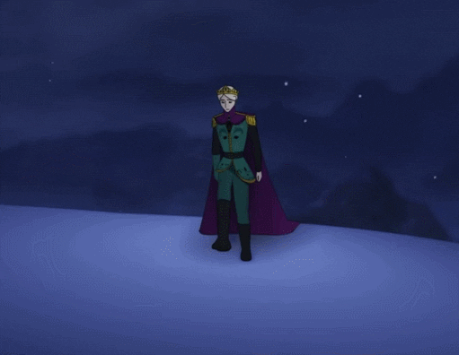 snow walk GIF