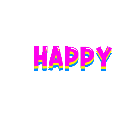 Happy Sticker