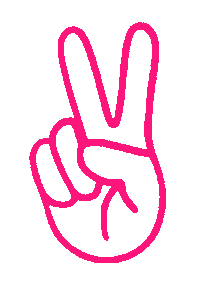 theneonteaparty peace jess stempel peace hand tntp Sticker