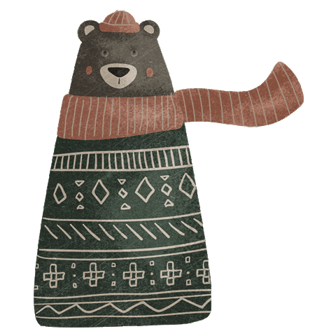 bear wind Sticker by Aleksandra Konakova