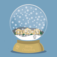 Christmas Snow Globe GIF by FHSU Foundation
