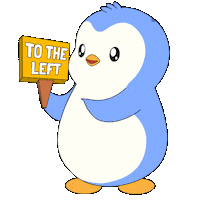 To The Right Penguin Sticker by Pudgy Penguins