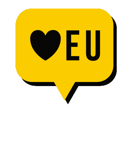 iloveeu_shop yellow europe eu europa Sticker